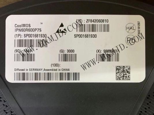 統合回路チップ IPN60R600P7S 7W シングル MOSFET トランジスタ TO-261-4