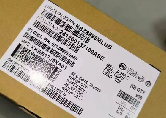 イーサネットIC KSZ8895MLUB 統合型5ポート自動車用イーサネットスイッチ LQFP-128