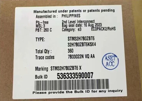マイクロ制御回路MCU STM32H7B0ZBT6はマイクロ制御回路144-LQFPパッケージを埋め込んだ
