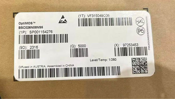 BSC026N08NS5 統合回路チップ 80V OptiMOSTM 5 パワー MOSFET トランジスタ