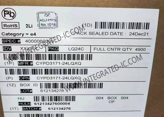 CYPD3171-24LQXQ 統合回路チップ EZ-PDTM CCG3PA USB型Cポートコントローラ