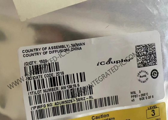 統合回路チップ ADUM5028-5BRIZ 低排出量 単離 DC DC変換器 SOIC8