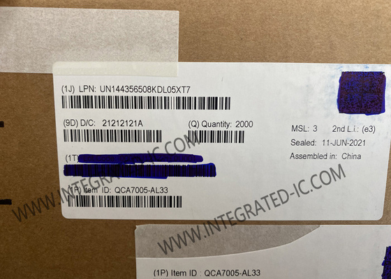 QCA7005-AL33 IoTチップ パワーライン通信とホームプラグ グリーン PHY QFN-68
