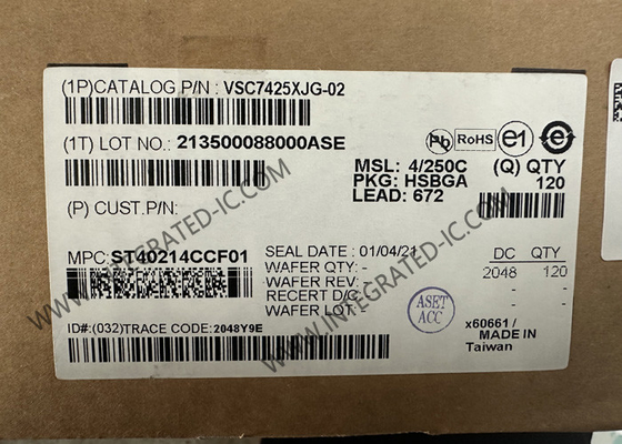 イーサネットIC VSC7425XJG-02 10 ポート管理層 2 イーサネットスイッチIC BGA-672