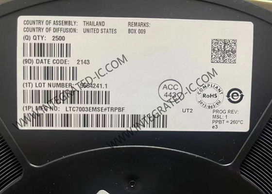 統合回路チップ LTC7003EMSE 60V 保護された高面NMOS静電スイッチドライバー