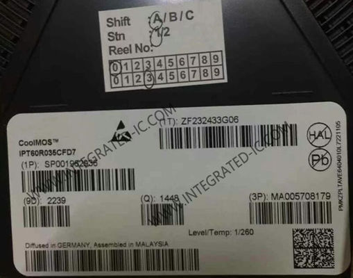 統合回路チップ IPT60R035CFD7 109nC 351W パワー MOSFET トランジスタ HSOF8