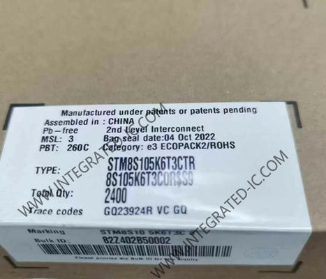 STM8S105K6T3CTR マイクロコントローラー MCU 16MHz メインストリーム アクセスライン 8-ビット MCU