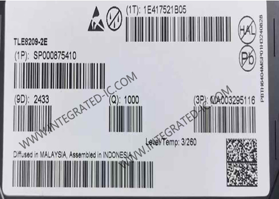 TLE8209-2E 統合回路チップ 8.6A SPI プログラム可能なHブリッジIC PG-DSO-20