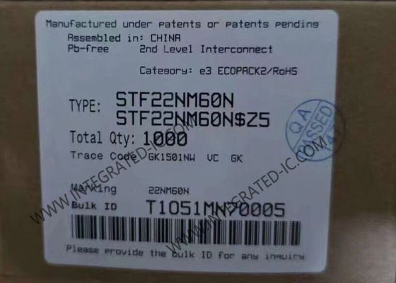 STF22NM60N 集積回路チップ 600V MDmesh II Nチャネル電源MOSFETトランジスタ