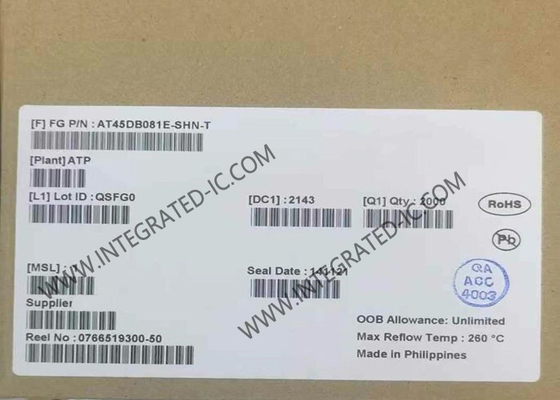 AT45DB081E-SHN-T メモリ ICチップ 非揮発性メモリ 8Mbit SPI シリアル NOR フラッシュメモリ