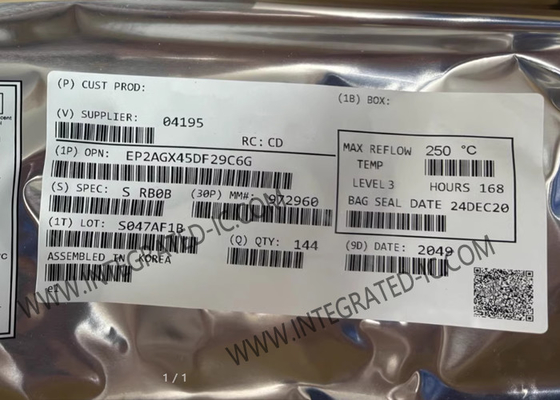 フィールドプログラム可能なゲート配列 EP2AGX45DF29C6G 3.35Mbit FPGAプログラム可能な論理チップ