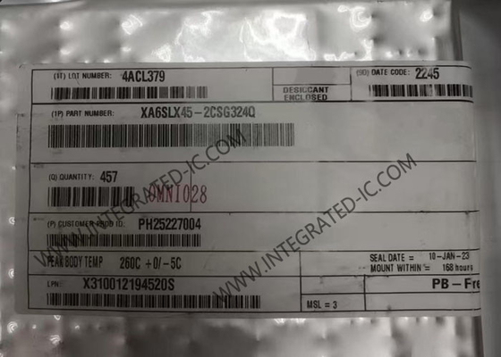 XA6SLX45-2CSG324Q フィールドプログラム可能なゲート配列 スパルタン-6 自動車 FPGA IC CSBGA-324 パッケージ