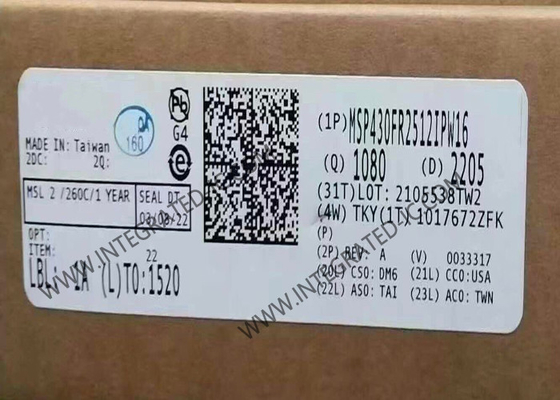 MSP430FR2512IPW16 マイクロコントローラー MCU 容量感触感触混合信号マイクロコントローラー