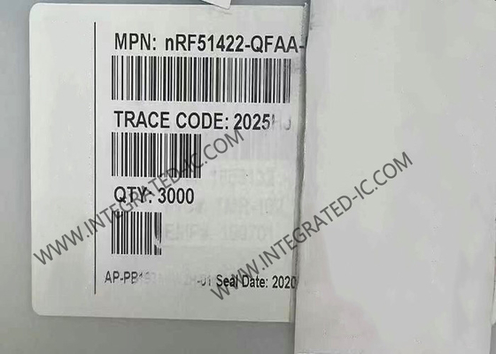 NRF51422-QFAA BT IC マルチプロトコル BT 低エネルギーおよび2.4GHzシステム・オン・チップ