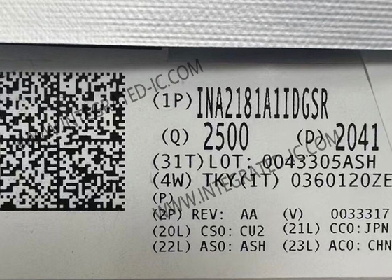 INA2181A1IDGSR 統合回路チップ 350kHz 両方向電流感知増幅器