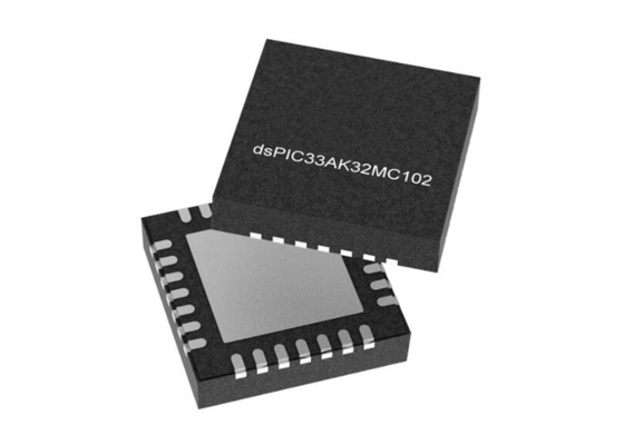 DSPIC33AK32MC102-I/M7 マイクロコントローラー MCU 32ビット DSC VQFN-28 デジタル信号コントローラー