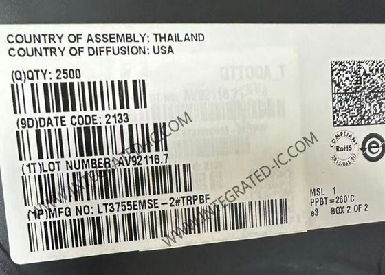 LT3755EMSE-2 統合回路チップ 4.5V から 40V LEDコントローラ MSOP-16 パッケージ