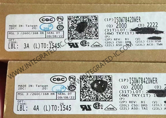 ISOW7842DWER 集積回路チップ 5000Vrms 四チャネルデジタルアイソレーター SOIC16