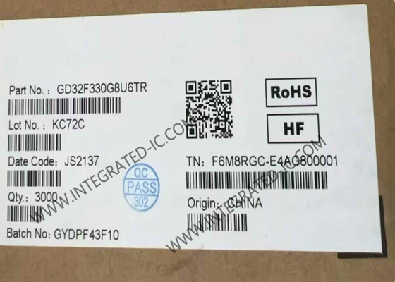 GD32F330G8U6TR マイクロコントローラ MCU 84MHz エントリーレベル 32ビット マイクロコントローラ QFN28
