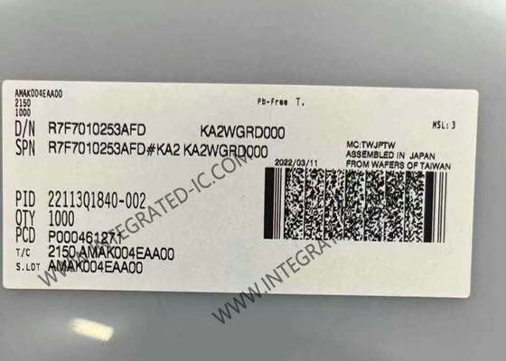 R7F7010253AFD マイクロコントローラ MCU 32ビット 120MHz マイクロコントローラ MCU 身体制御用