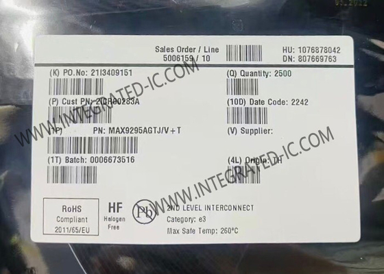 統合回路チップ MAX9295AGTJ/V DSI インプット Serdes GMSL2 シリアライザー