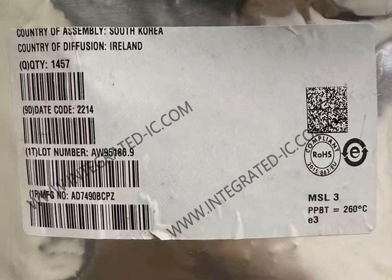AD7490BCPZ 集積回路チップ 12ビット ADC 16チャネル アナログからデジタル変換器