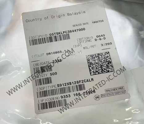 S912XB128F2CALR マイクロコントローラ MCU 40MHz S12XB 16ビット マイクロコントローラ MCU