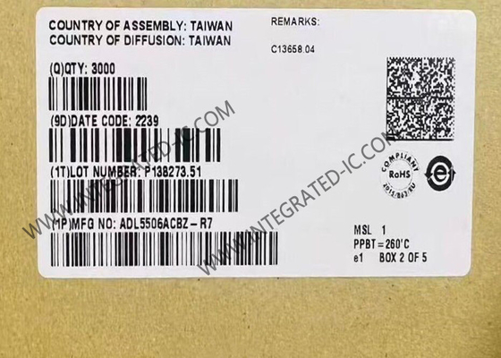 ADL5506ACBZ 無線通信モジュール 30 MHz から 4.5 GHz 45 dB RF検出器