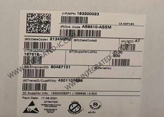 AS8510-ASSM 統合回路チップ 16ビットデータ取得 フロントエンドIC SSOP20