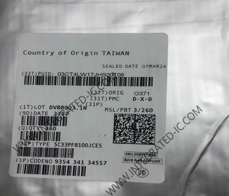 SC33PF8100JCES 集積回路チップ 高性能アプリケーションのための12チャネル電源管理IC