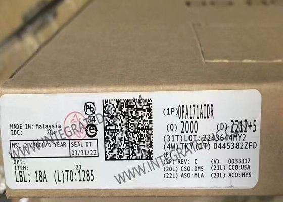 OPA171AIDR 統合回路チップ シングル 36V 3MHz 低電源動作増幅器