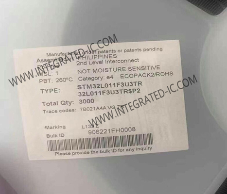 STM32L011F3U3TR 32ビット単核 32MHz ARM コルテックス-M0+マイクロコントローラIC