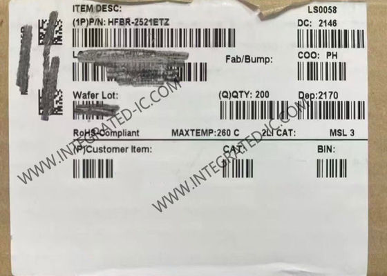 HFBR-2521ETZ 5 MBd データレート 660 nm 波長 拡張温度範囲 光ファイバー受信機 集成回路チップ