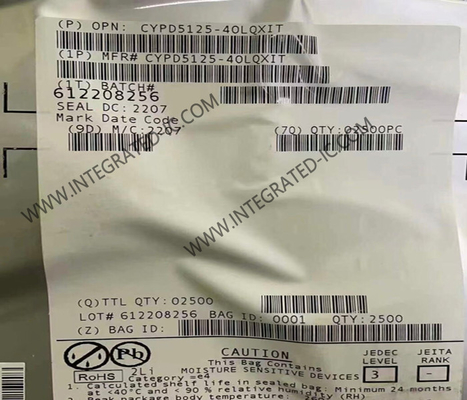 CYPD5125-40LQXIT 統合回路チップ 高速USB型Cポートコントローラ