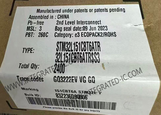 STM32L151CBT6ATR マイクロコントローラー MCU 超低消費電力 32ビット ARM Cortex-M3 MCU