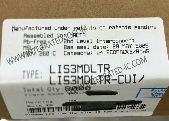LIS3MDLTR センサー IC 超低電源 高性能 3 軸磁気センサー