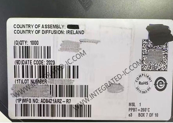 AD8421ARZ 集積回路チップ 10MHz 低消費電力計装アンプ SOIC8