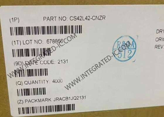 CS42L42-CNZR 高ダイナミックレンジおよびMIPI SoundWireインターフェースを備えた低電力オーディオコーデック