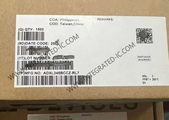 ADXL345BCCZ 超低消費電力 3軸デジタル加速度センサー IC デジタル出力付き