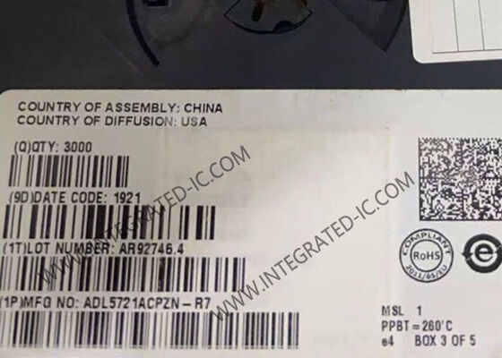 ADL5721ACPZN-R7 ワイヤレス通信モジュール ナローバンドRFアンプ LFCSP8