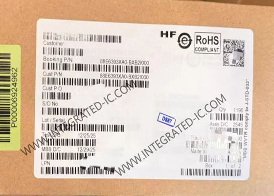 88E6393XA0-BXB2I000 イーサネットIC 11ポートSOHO スイッチ 8 10/100/1000Mbps PHY