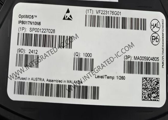IPB017N10N5 強化 MOSFET トランジスタ 100V 180A 集積回路チップ