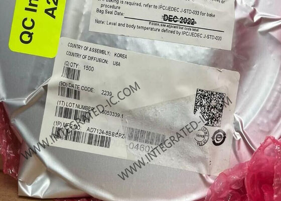 AD7124-8BBCPZ 8チャンネル Sigma-Delta ADC、PGA およびリファレンス内蔵 集積回路チップ